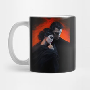 Sir. Dracula Bloody Romance Oil Painting Mug